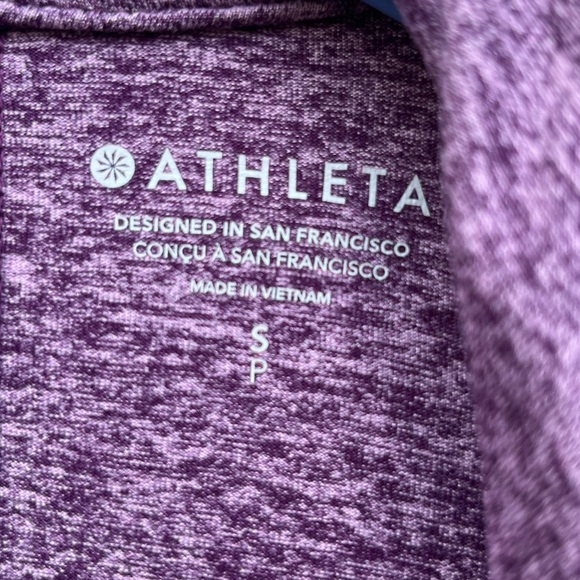 Athleta Upbeat Tempo Hooded Cardigan Wrap Purple Size Small - Picture 3 of 7